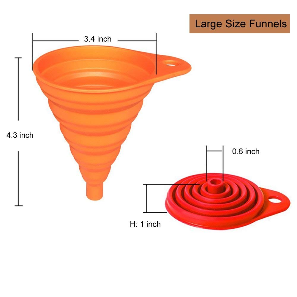 KongNai Kitchen Funnel Set 4 Pack