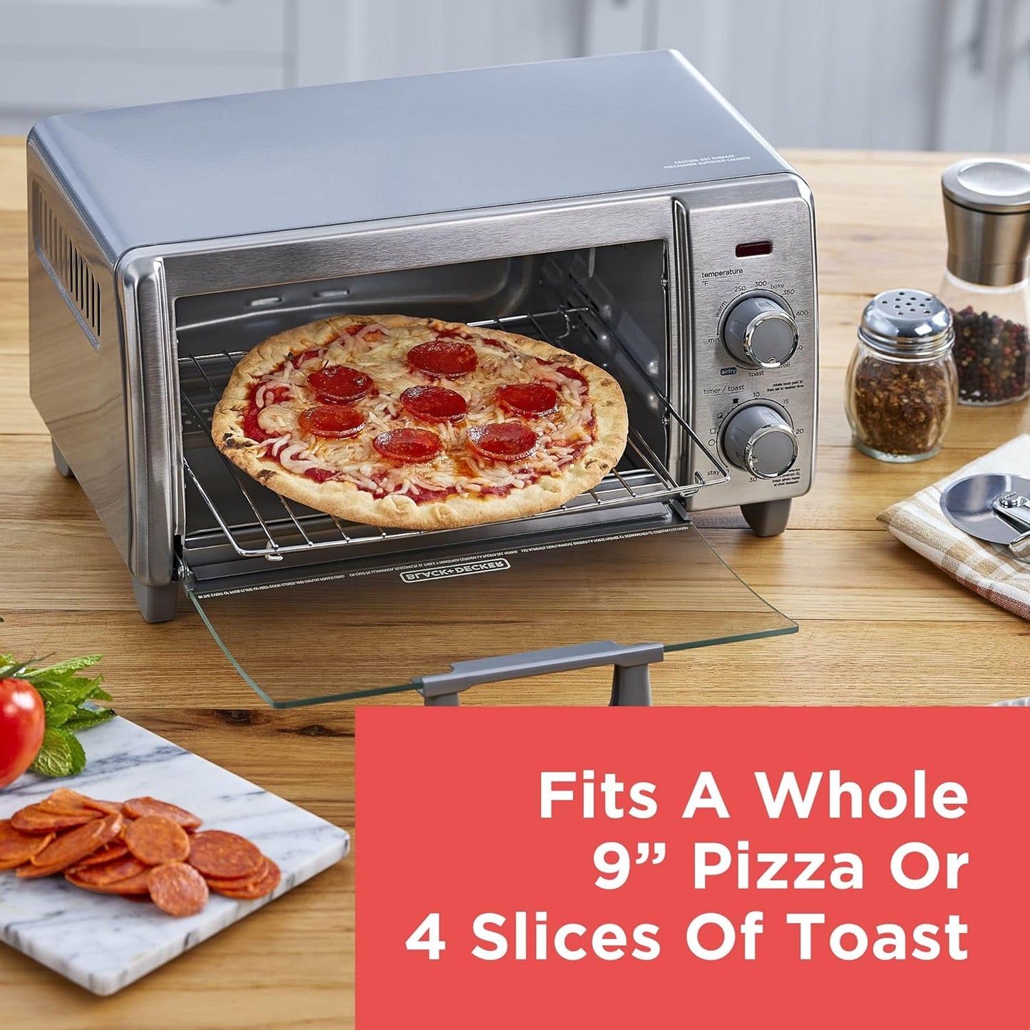 Crisp 'N Bake Air Fry Countertop Convection Toaster Oven, Medium Capacity