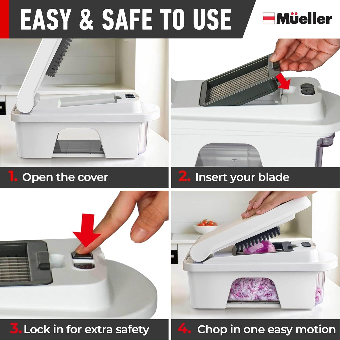 Mueller Pro-Series All-in-One, 12 Blade Mandoline Slicer for Kitchen