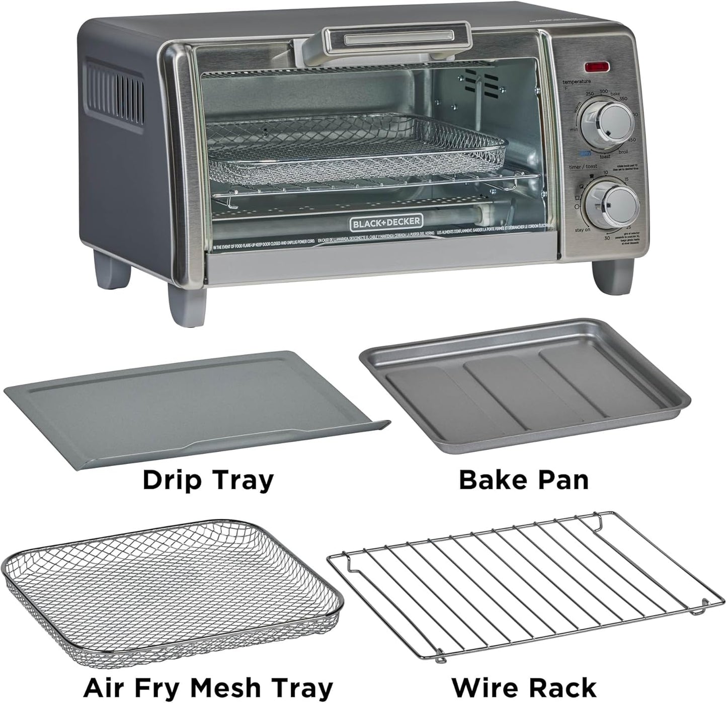 Crisp 'N Bake Air Fry Countertop Convection Toaster Oven, Medium Capacity