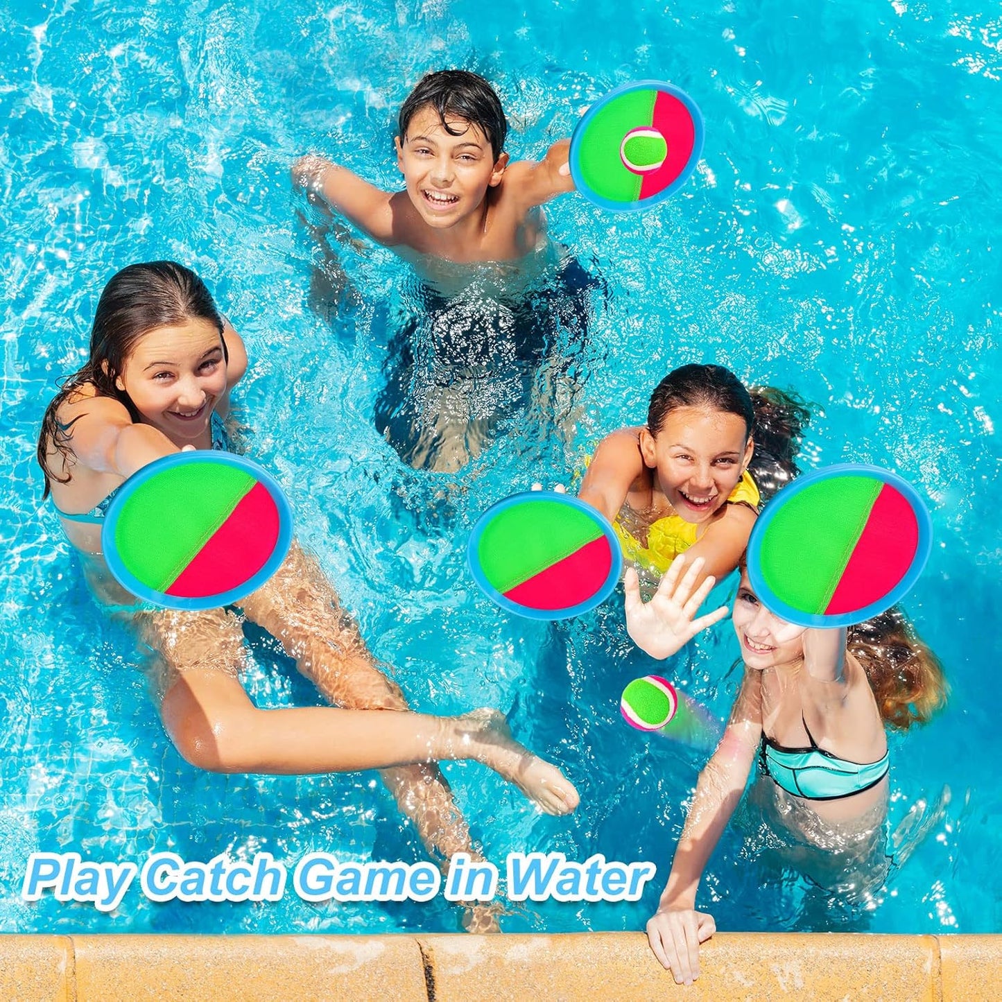 Ayeboovi Toss and Catch Ball Game Outdoor Toys for Kids Yard Games Beach Toys Outside Games for 3 4 5 6 7 8 9 10 Year Old Boys Girls