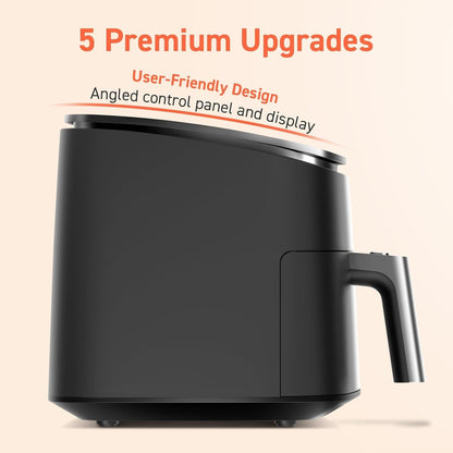 Air Fryer 9-in-1, Compact & Large 6-Qt, Fast Turbo Modes, 90–450°F Precise Heat for Even Results, Up to 95% Less Oil*, Roast, Bake, Dry, Reheat, Frozen, Broil, Proof, 120V, TurboBlaze, Ceramic