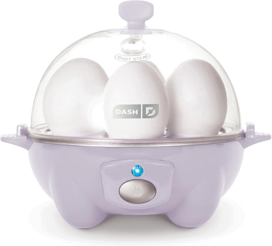 Rapid Egg Cooker: 7 Egg Capacity Electric Egg Cooker for Hard Boiled Eggs, Poached Eggs, Scrambled Eggs, or Omelets with Auto Shut Off Feature - Lavender