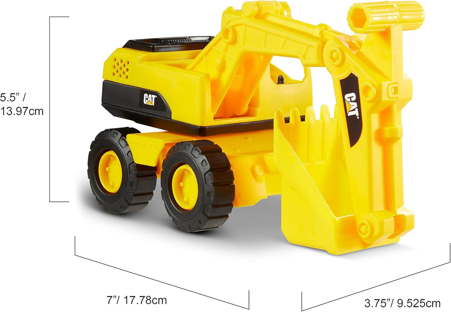 Cat Construction 7" Dump Truck, Loader & Excavator toys Combo Pack