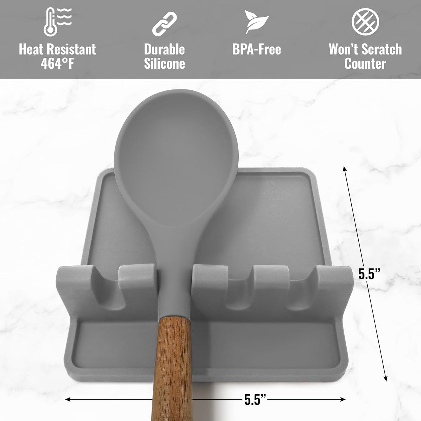Zulay Silicone Utensil Rest 2 pack