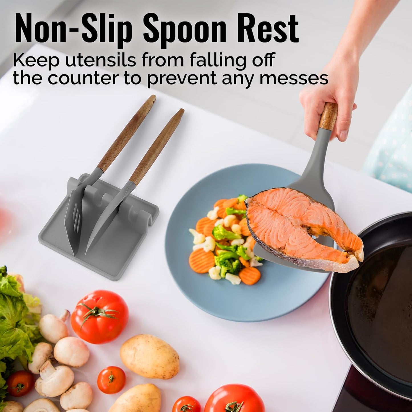 Zulay Silicone Utensil Rest 2 pack