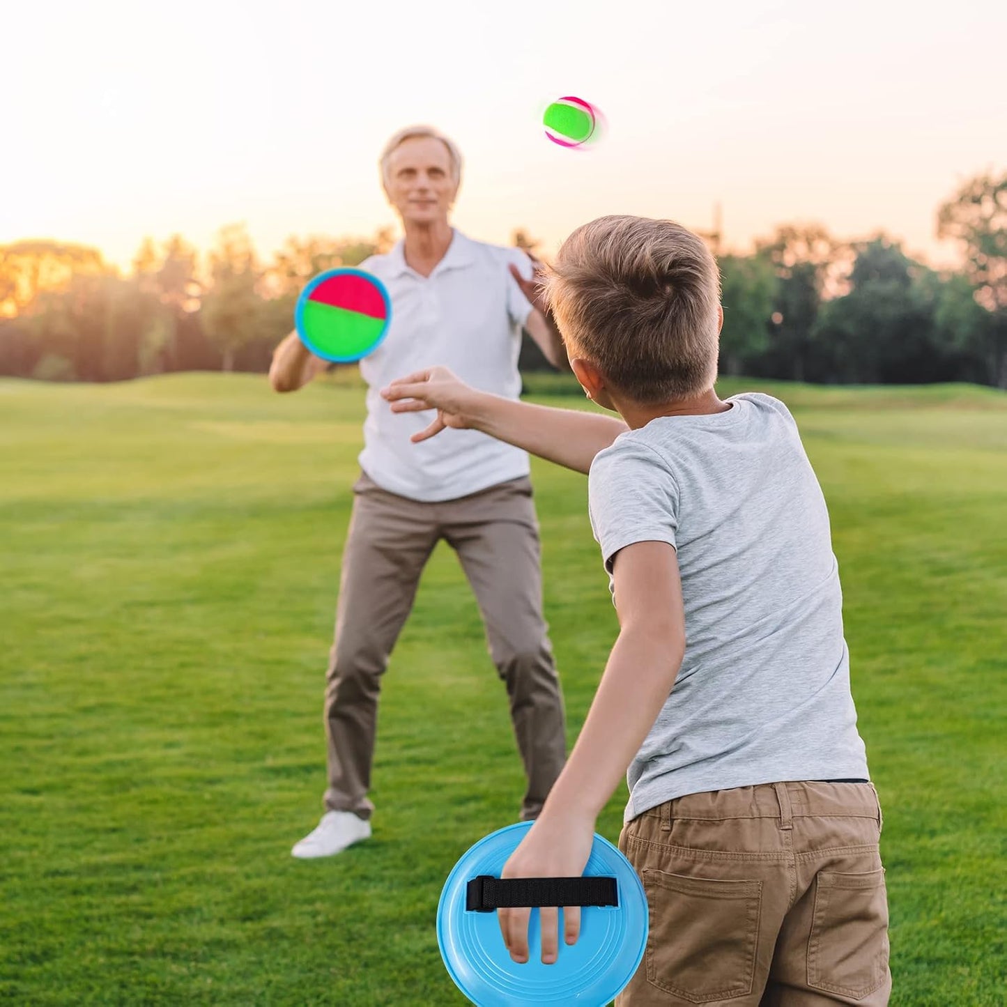 Ayeboovi Toss and Catch Ball Game Outdoor Toys for Kids Yard Games Beach Toys Outside Games for 3 4 5 6 7 8 9 10 Year Old Boys Girls