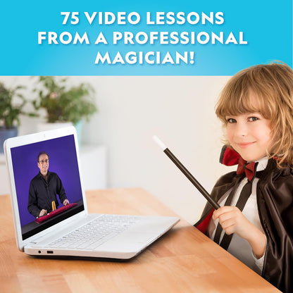 National Geographic Mega Magic Set - More Than 75 Magic Tricks for Kids to Perform with Step-by-Step Video Instructions for Each Trick Shown by a Professional Magician