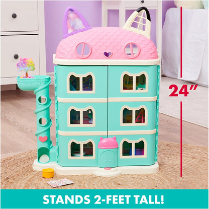 Gabby’s Dollhouse, Purrfect Dollhouse with 15 Pieces including Toy Figures, Furniture, Accessories and Sounds, Kids Toys for Ages 3 and up