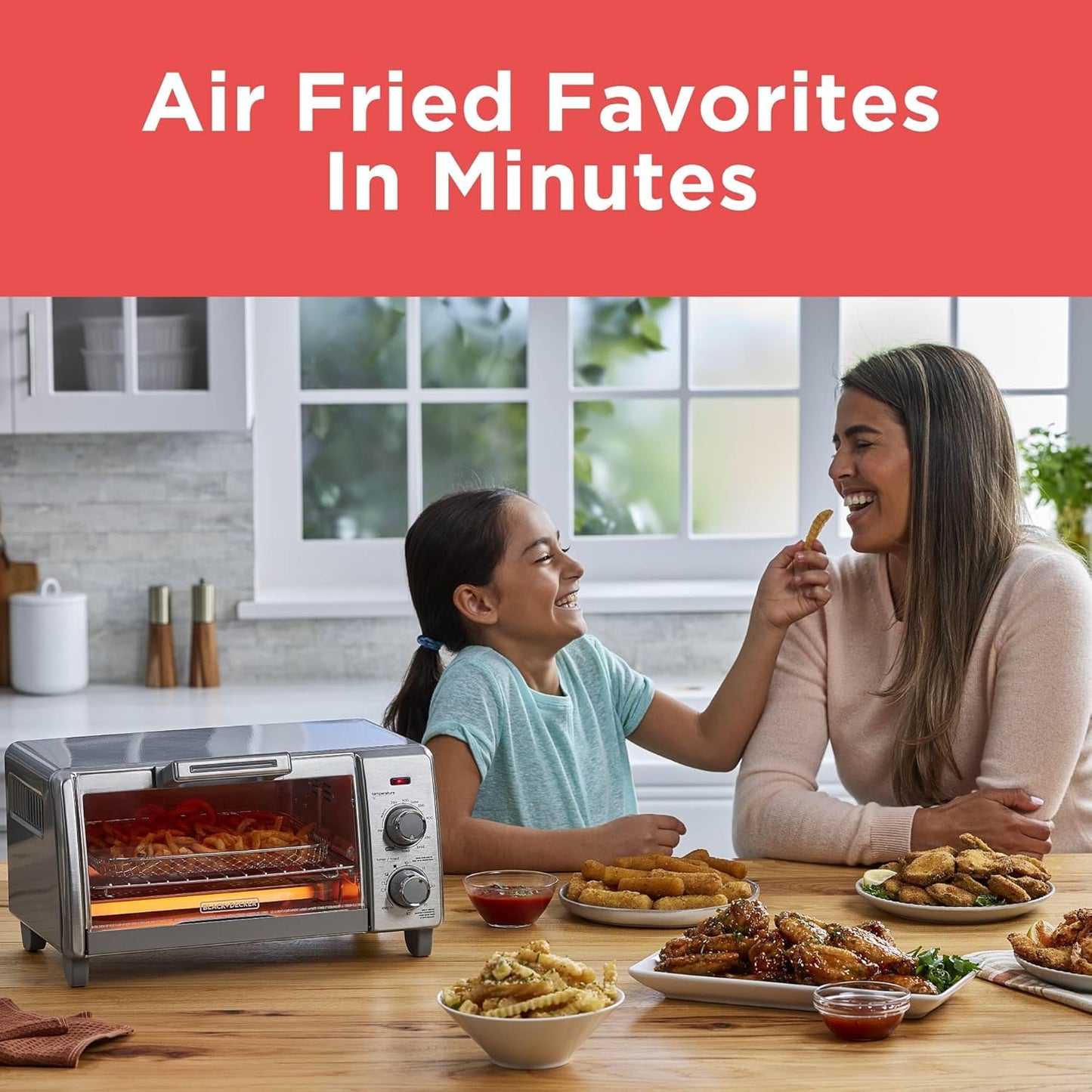 Crisp 'N Bake Air Fry Countertop Convection Toaster Oven, Medium Capacity
