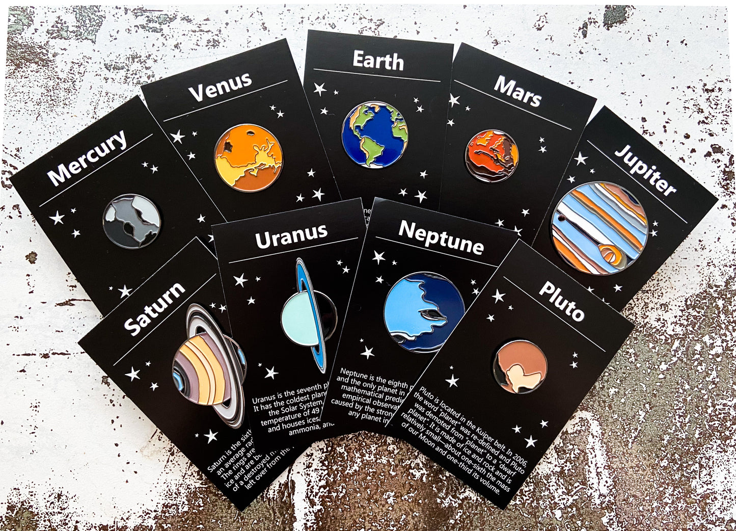 Uranus Enamel Pin