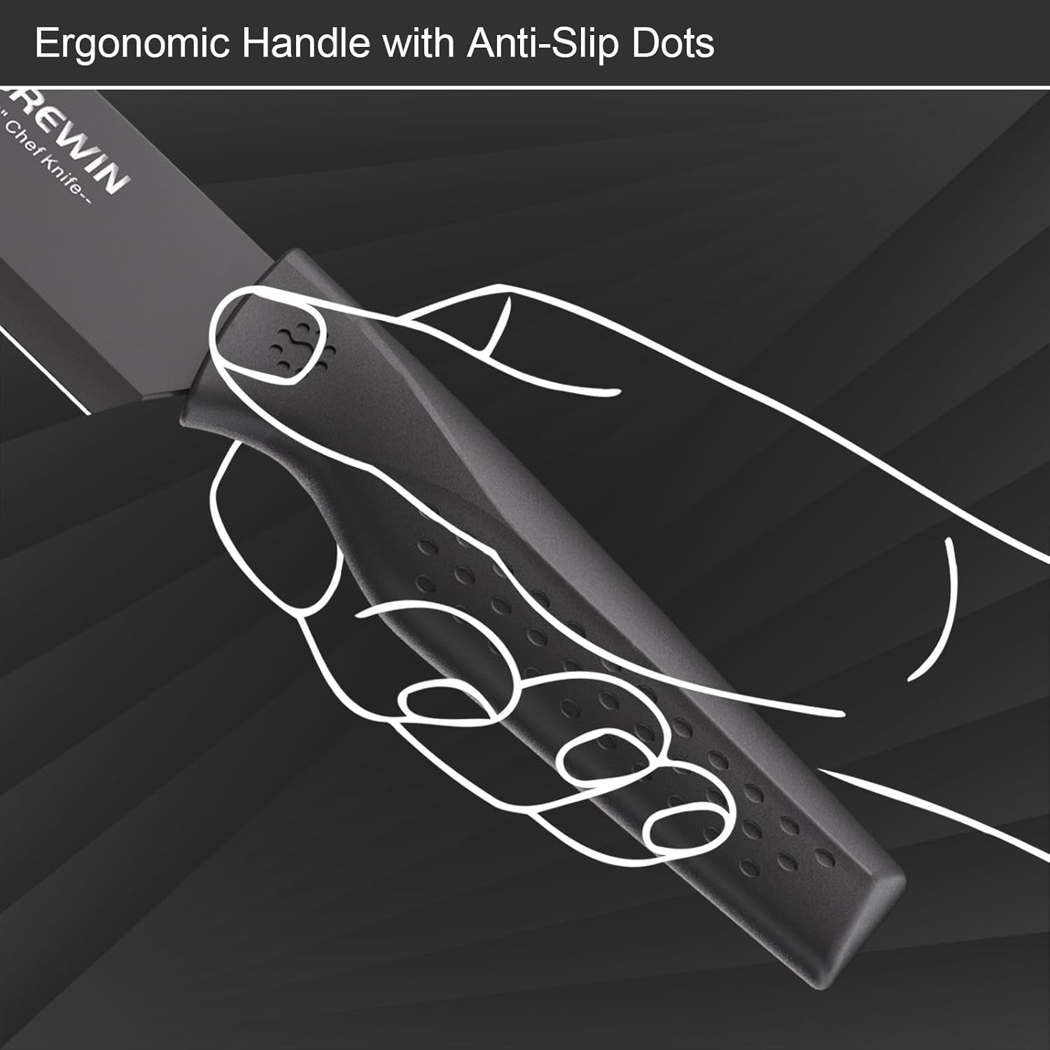 Knife Set,  Kitchen Knife Set, Knives Set for Kitchen, Universal Knife Block, Utility Knife Block Set, Kitchen Essentials, New Home Essentials, Apartment Essentials, Dishwasher Safe